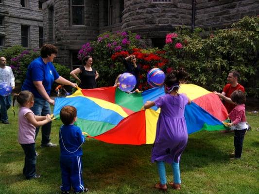 One of the many kid friendly activities at Pride.