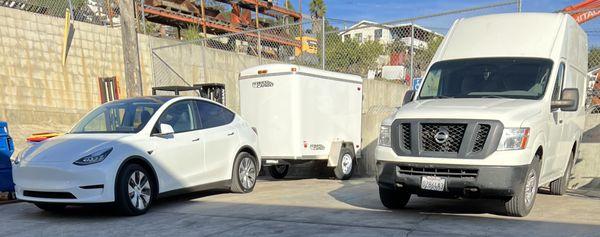 Free e-waste pick up in a clean air vehicle!