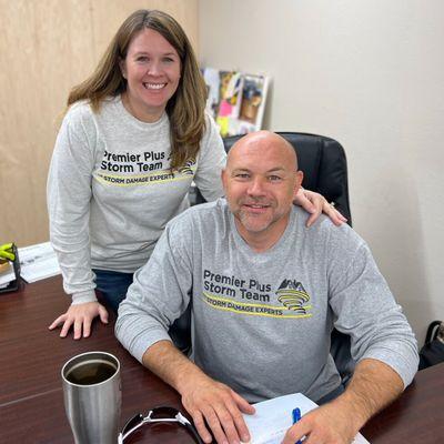 Accounting Department Member, Carrie, and Co-Owner, Nate.