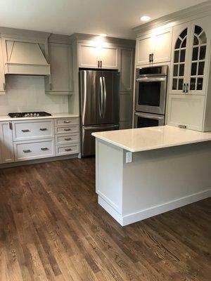 New kitchen with flooring - could not be happier!!