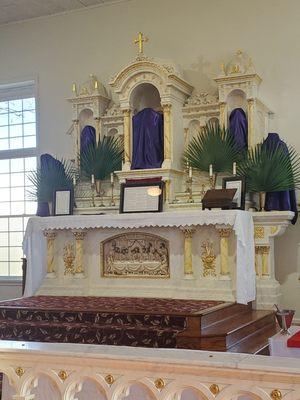 Palm Sunday altar