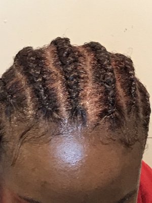 Beautiful cornrows feed in