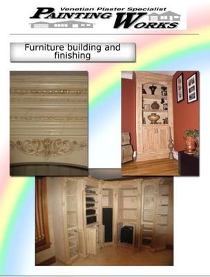 Furniture finishing and building