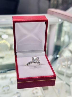 Platinum setting Engagement Ring