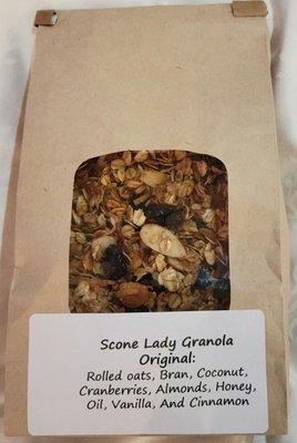 Granola with no sugar added. YUMMERS!