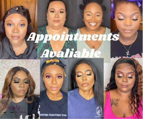 Book your look for any occasion!!