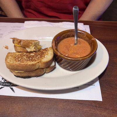 Grilled Cheese with Tomato soup.