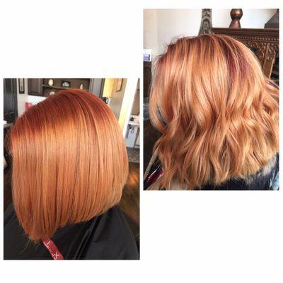 pretty in peach. done by brandy!