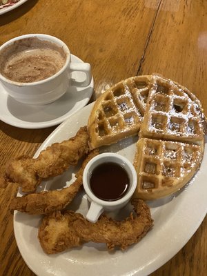 Chicken and waffles