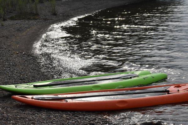 Paddle board and kayak rentals.