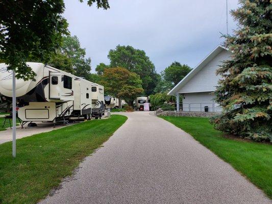 Our rig on the left, in spot 249