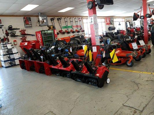 Snowblowers in August!