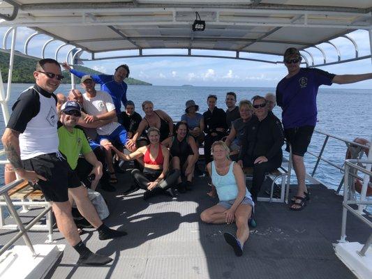 The 2019 LPS Fiji Dive Group, thanks to all for your support of my families First Dive Experience!