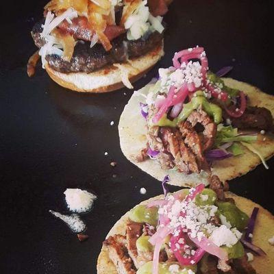 Elevated NM Burger and Steak Tacos