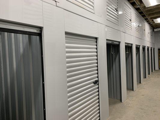 Fully indoor and climate-controlled storage units