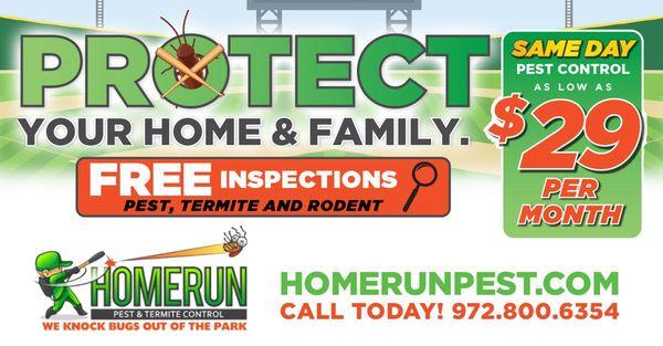 Let's rid your home of bugs!