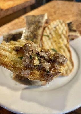 Roasted Bone Marrow bite.