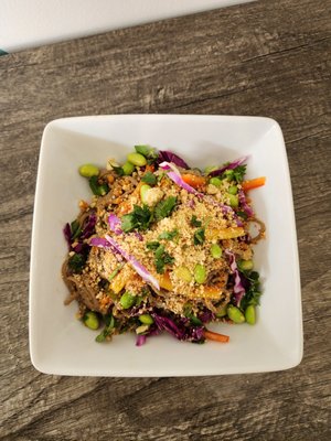 Spicy Peanut Soba Noodle Salad