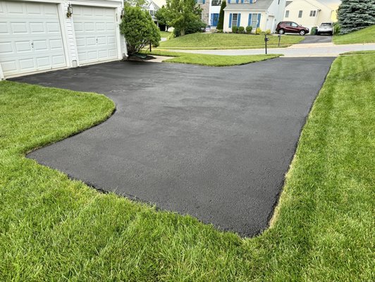 Driveway repair and sealing AFTER