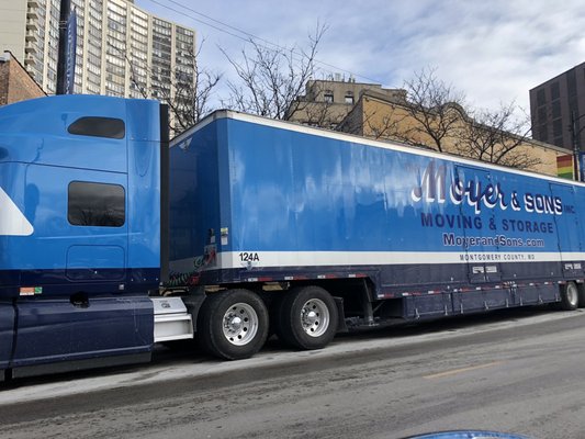 Professional Movers, professional driver in really big truck!