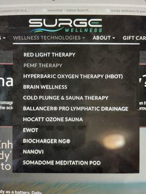 Just some of the available treatments