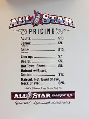 We have a service for every All Star in your family !!!