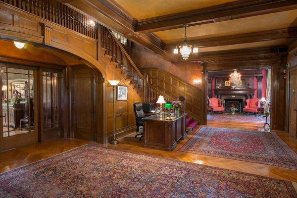 The Reception Hall welcoming you inside the Parks Alumni House