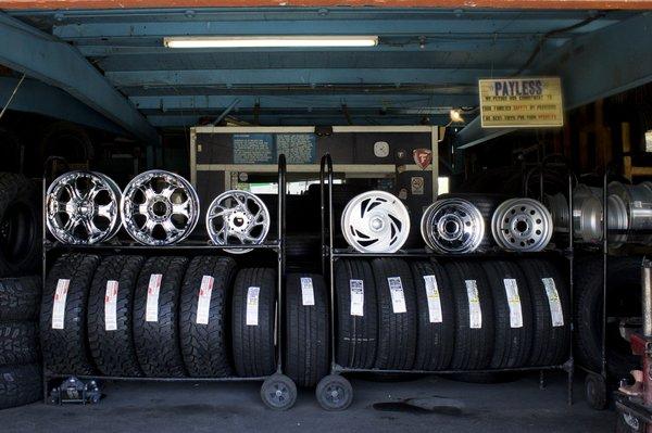 We can order any wheel or tire you prefer