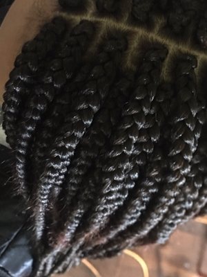 Medium shoulder length box braids