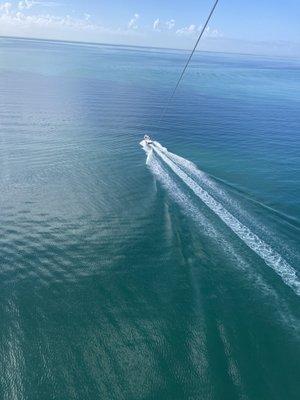 Sailing above the Gulf