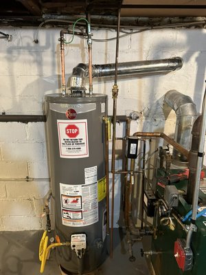 40 gallon gas fired water heater