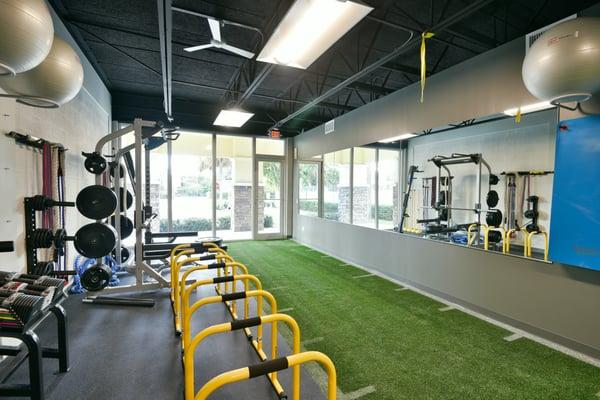 Indoor turf inside of our Boca Raton Fitness Studio