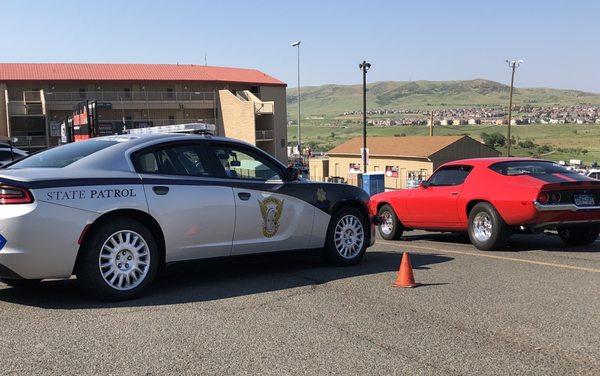 Cal state patrol and others together at Bandimere