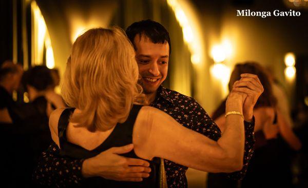 Dancing at Milonga Gavito!