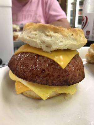 Bologna, Egg & Cheese Biscuit