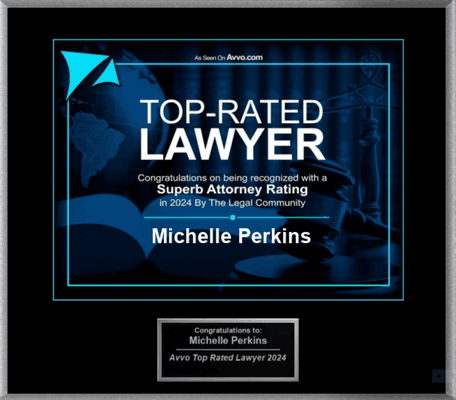 Michelle Perkins receives 2024 Superb Attorney Rating Award based on client and peer reviews