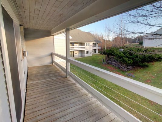 A view from one of the balconies.