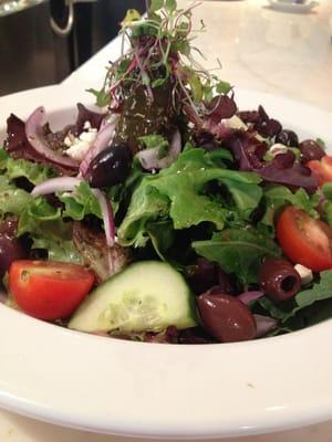 Greek salad!! Tower of deliciousness