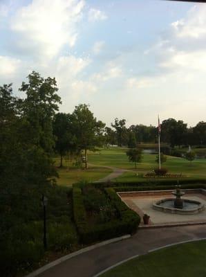 18th hole from clubhouse dining room