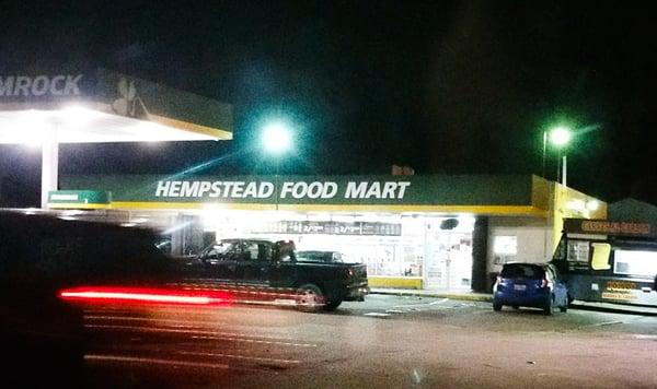 Storefront at night