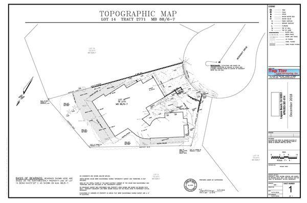 Topographic Survey. Used by engineers and other professionals in the planning of future projects