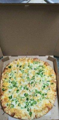 Brooklawn Style Pizza w/ broccoli