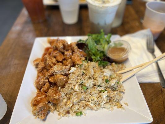 Orange Chicken with Rice