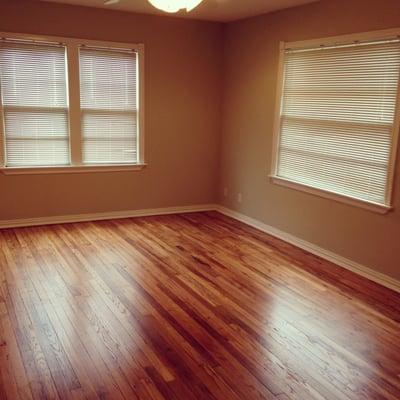 Refinished wood floors 50-60 years old!