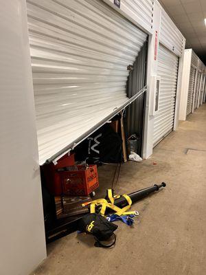 Storage units broken into