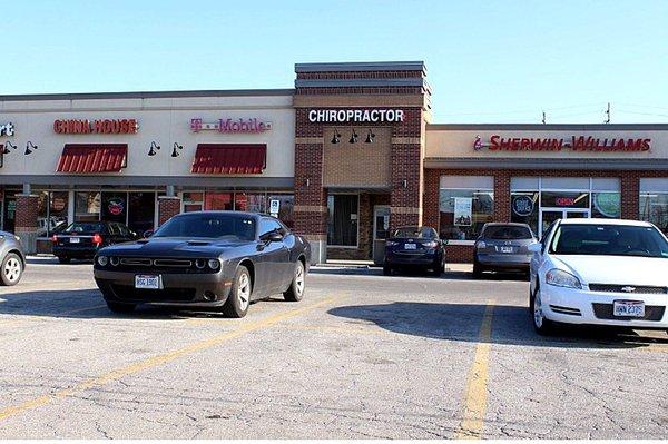 Front of our office taken from the parking area.  We are located at the corner of Lakeshore Blvd and Babbitt Rd.