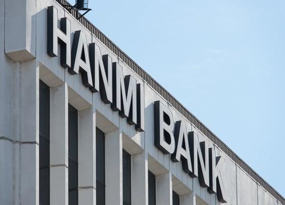 The Hanmi Bank Building on Wilshire in Koreatown