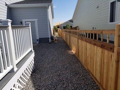 Wood fence diving properties