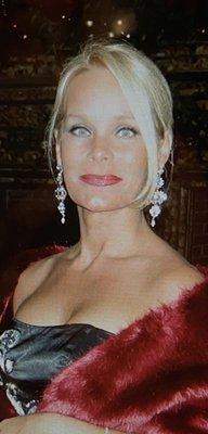 Sharon Slickis owner of Slickis Models location Vanderbilt Mansion, RI  bridal fashion show.