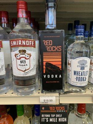 They just started carrying Red Rocks Vodka!  It actually smooth for 20$ vodka. Highly recommend.